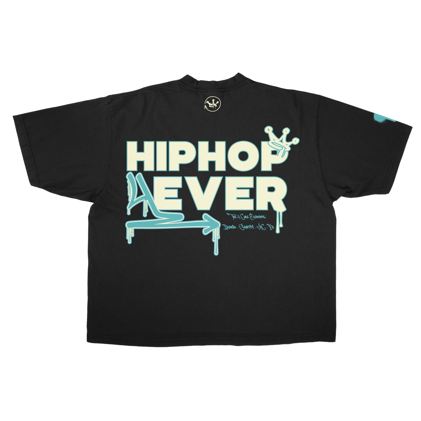 HIPHOP4EVER - Oversized Tee (Black)
