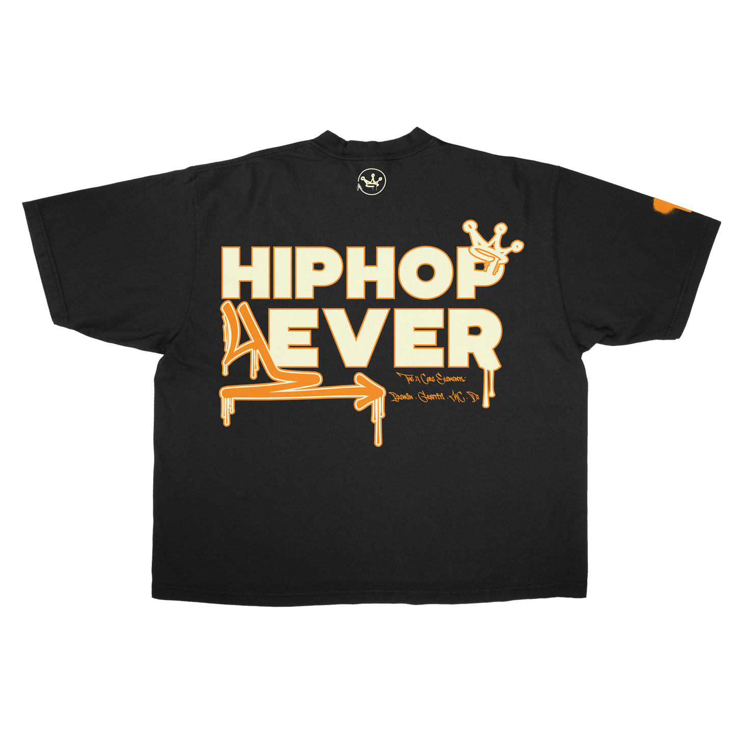 HIPHOP4EVER - Oversized Tee (Black)