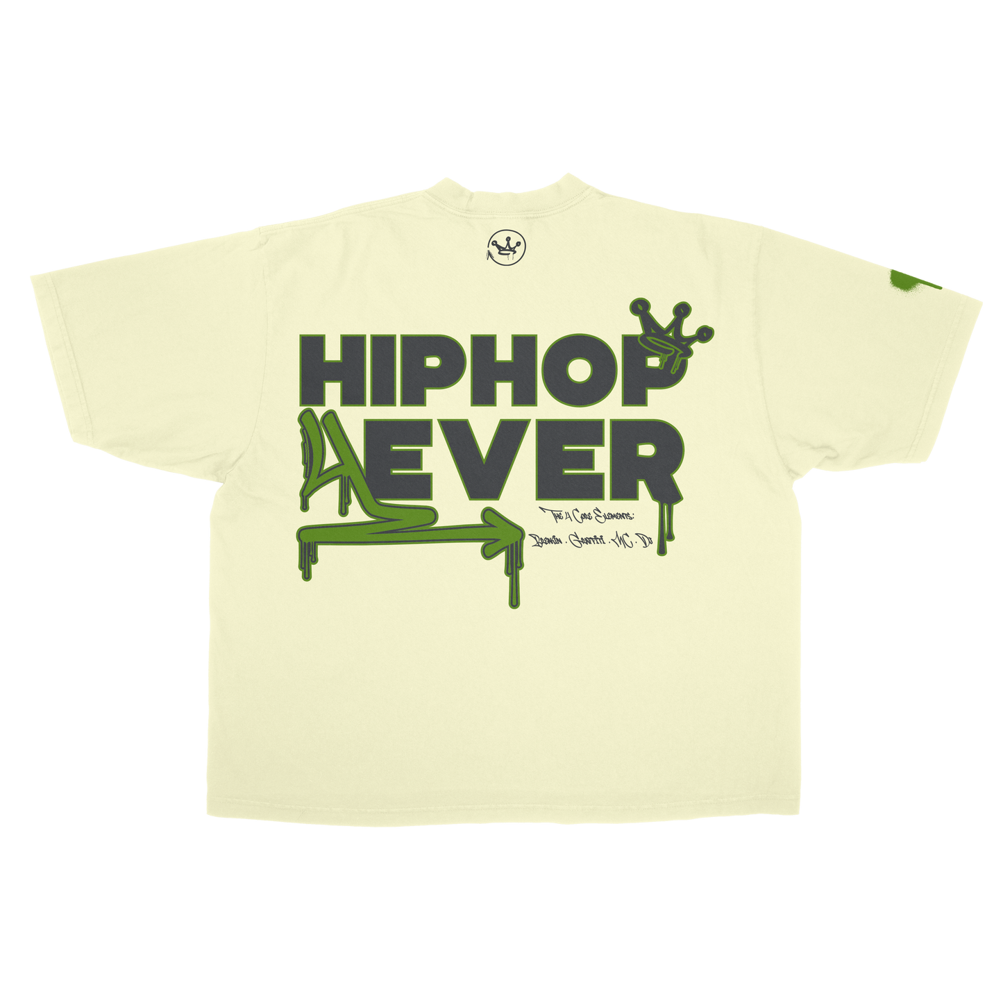 HIPHOP4EVER - Oversized Tee (Cream)