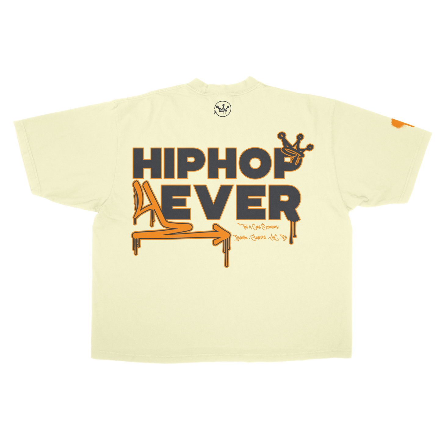 HIPHOP4EVER - Oversized Tee (Cream)