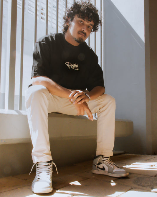 Drop Shoulder Tee Black